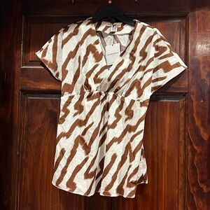 Glamorous Bloom Animal Print Maternity Top